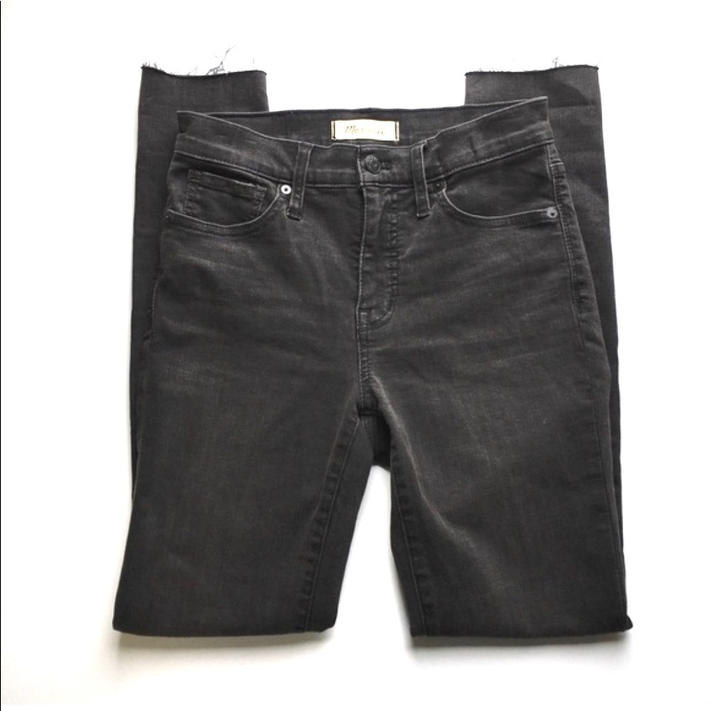 Madewell 9" Mid Rise Skinny Distressed Denim Jeans